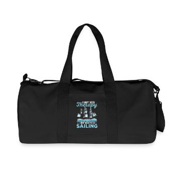 Sailing Boat Sailor - Recycled Canvas Sports Bag by Stanley/Stella - black - Front