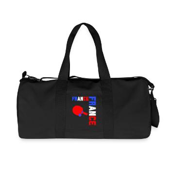 drapeau france cadeau, cadeau france drapeau - Sac de sport en toile recyclée Stanley/Stella - noir - Devant