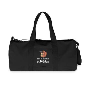 Platypus - Recycled Canvas Sports Bag by Stanley/Stella - black - Front