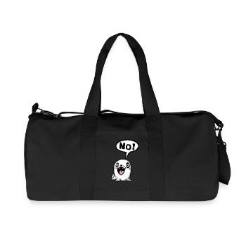 No Nope not today Funshirt Geschenk Idee lustig - Recycelte Canvas-Sporttasche von Stanley/Stella - Schwarz - Vorne