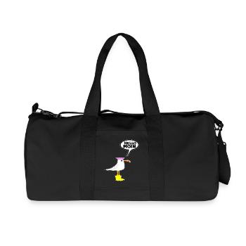 Hello Seagull Rubber Boots Boots Hello Moin - Recycled Canvas Sports Bag by Stanley/Stella - black - Front