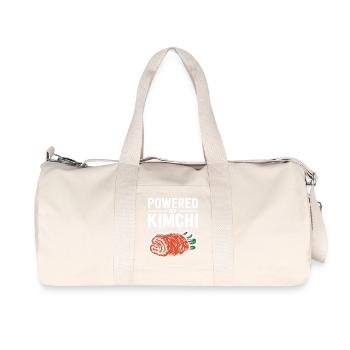 Koreanischer Genuss und Kimchi-Liebe - Recycelte Canvas-Sporttasche von Stanley/Stella - Naturweiß - Vorne