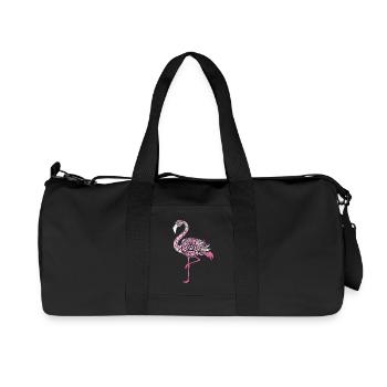 Mandala Flamingo Flamingo Sauvagine Flamingo - Sac de sport en toile recyclée Stanley/Stella - noir - Devant