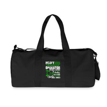 Proud To Be Heavy Equipment Operator - Recycled Canvas Sports Bag by Stanley/Stella - black - Front