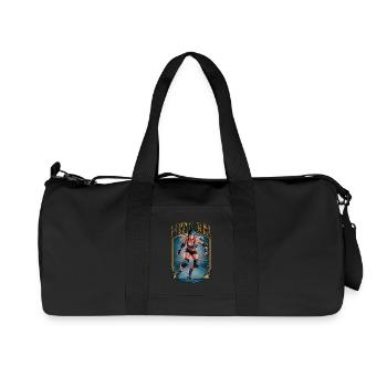 Rollschuhfahren für einen Rollschuhfahrerin - Recycelte Canvas-Sporttasche von Stanley/Stella - Schwarz - Vorne