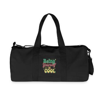 Being Yourself Is Cool 8 - Recycelte Canvas-Sporttasche von Stanley/Stella - Schwarz - Vorne
