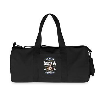 MMA - Leçon Gratuite Arts Martiaux Mixtes - Sac de sport en toile recyclée Stanley/Stella - noir - Devant