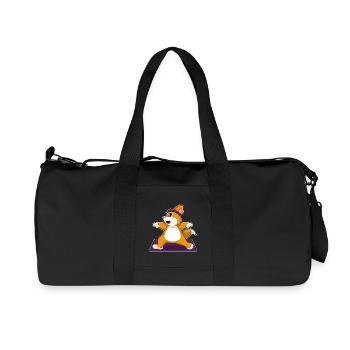 Cat Yoga Fitness Gymnastique - Sac de sport en toile recyclée Stanley/Stella - noir - Devant
