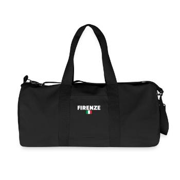 Firenze Italy Italian Flag Italian - Recycled Canvas Sports Bag by Stanley/Stella - black - Front