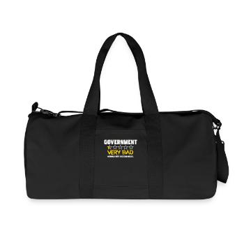 Gouvernement très mauvaise note Ne recommande pas - Sac de sport en toile recyclée Stanley/Stella - noir - Devant