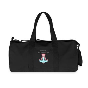 Bleib ruhig, sei Axolotl - Recycelte Canvas-Sporttasche von Stanley/Stella - Schwarz - Vorne