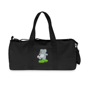 Koala Soccer Player Soccer - Recycled Canvas Sports Bag by Stanley/Stella - black - Front