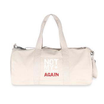 Pas encore mon président. - Sac de sport en toile recyclée Stanley/Stella - blanc naturel - Devant