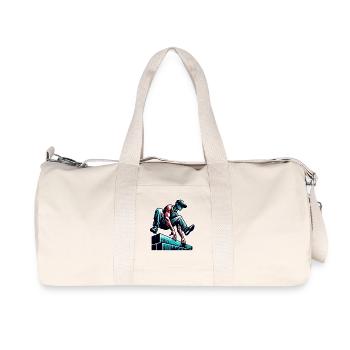 Parkour - Recycelte Canvas-Sporttasche von Stanley/Stella - Naturweiß - Vorne