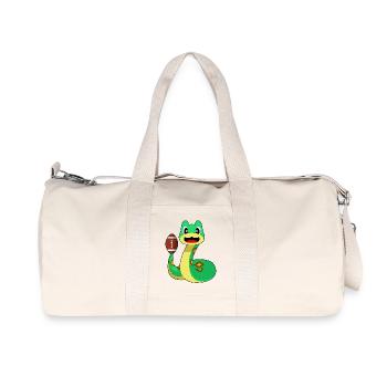 Snake Sports de football américain - Sac de sport en toile recyclée Stanley/Stella - blanc naturel - Devant