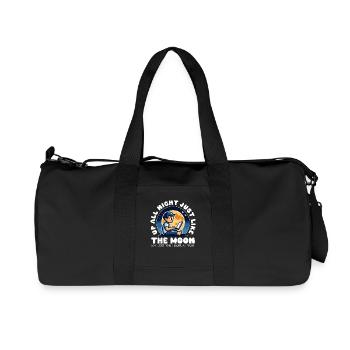 DEBOUT TOUTE LA NUIT, COMME LA LUNE - Sac de sport en toile recyclée Stanley/Stella - noir - Devant