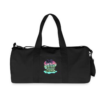 Ibiza 2025 Beach - Recycled Canvas Sports Bag by Stanley/Stella - black - Front