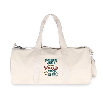 Assistant Magasinier - Sac de sport en toile recyclée Stanley/Stella - blanc naturel - Devant