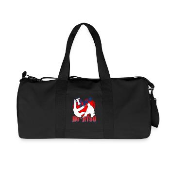 I Love Jiu Jitsu - Recycled Canvas Sports Bag by Stanley/Stella - black - Front
