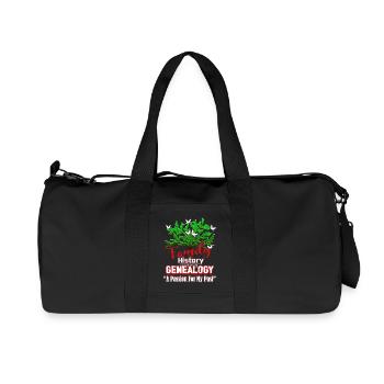 Genealogy A Passion For My Past - Recycled Canvas Sports Bag by Stanley/Stella - black - Front
