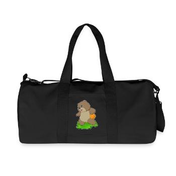 Ours basketteur basketteur - Sac de sport en toile recyclée Stanley/Stella - noir - Devant