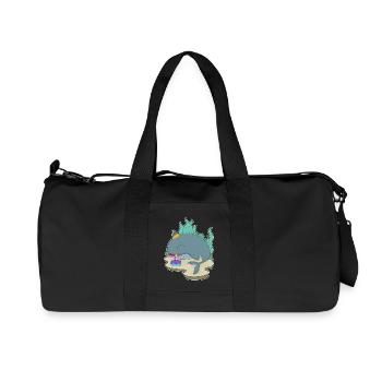 Gâteau d’anniversaire baleine - Sac de sport en toile recyclée Stanley/Stella - noir - Devant