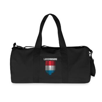 Drapeau du Luxembourg, fierté luxembourgeoise - Sac de sport en toile recyclée Stanley/Stella - noir - Devant