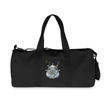 Maritime sailor seafarer marine adventure - Recycled Canvas Sports Bag by Stanley/Stella - black - Front