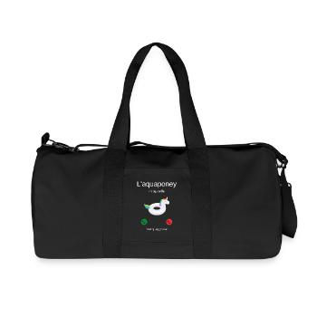 Das Aquapony ruft mich, ich muss gehen! - Recycelte Canvas-Sporttasche von Stanley/Stella - Schwarz - Vorne