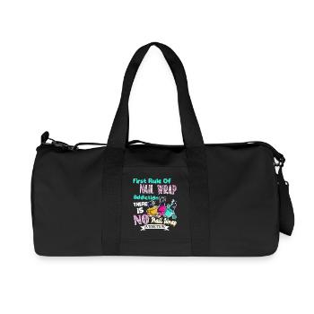 Nail Artist First Rule Of Nail Wrap - Recycled Canvas Sports Bag by Stanley/Stella - black - Front