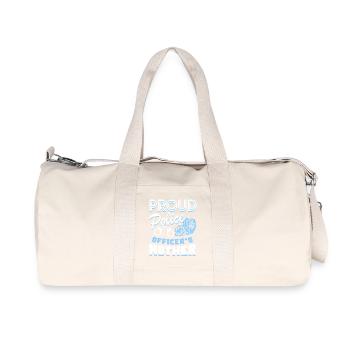 Proud Police Officer's Mother - Recycled Canvas Sports Bag by Stanley/Stella - natural - Front