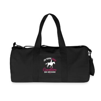 Je Suis Une Cavalière Qui Déchire Cadeau - Sac de sport en toile recyclée Stanley/Stella - noir - Devant