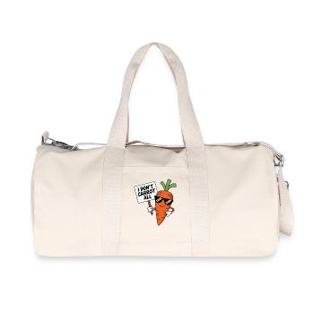 I Don't Carrot All Pun Vegetable - Recycled Canvas Sports Bag by Stanley/Stella - natural - Front