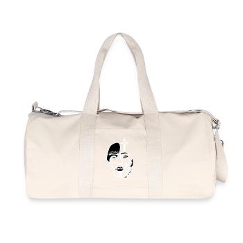 VISAGE TATOUAGE AMAZIGHAVEC DES BIJOUX - Sac de sport en toile recyclée Stanley/Stella - blanc naturel - Devant