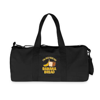 Banana Bread Dire Drôle Banana Bread Cadeau - Sac de sport en toile recyclée Stanley/Stella - noir - Devant