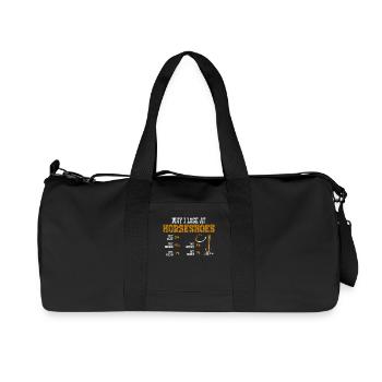 Pourquoi je perds au lancer de fers à cheval – - Sac de sport en toile recyclée Stanley/Stella - noir - Devant
