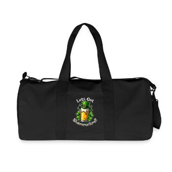 Let's Get Shamrocked – Funny St. Patrick's Day - Recycled Canvas Sports Bag by Stanley/Stella - black - Front