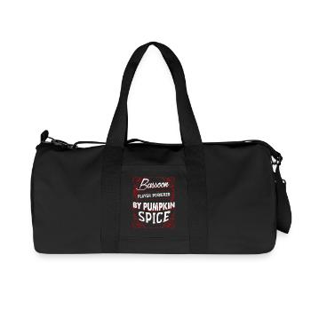 Bassoon Player Powered By Pumpkin Spice - Recycled Canvas Sports Bag by Stanley/Stella - black - Front