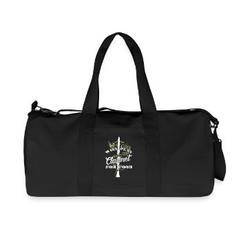 Will Play Clarinet For Food - Recycled Canvas Sports Bag by Stanley/Stella - black - Front