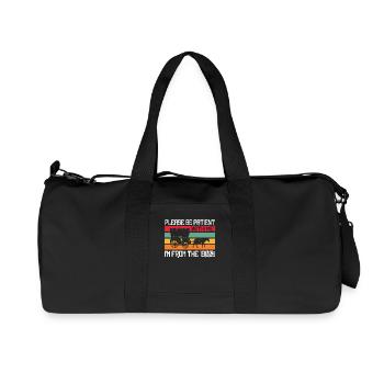 Please bear with me I'm from the 1900s - Recycled Canvas Sports Bag by Stanley/Stella - black - Front