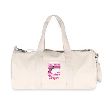 I know how to do more than one washing machine and - Recycled Canvas Sports Bag by Stanley/Stella - natural - Front