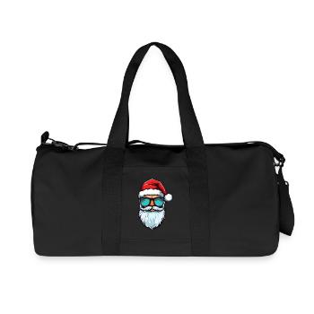 Santa Claus Cool Christmas - Recycled Canvas Sports Bag by Stanley/Stella - black - Front