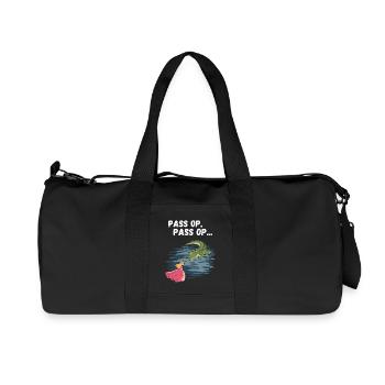 Carnaval Cologne Alaaf Crocodile Princesse Drôle - Sac de sport en toile recyclée Stanley/Stella - noir - Devant
