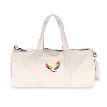 Taube Weiß Frieden Peace Ringeltaube Weiße Tauben - Recycelte Canvas-Sporttasche von Stanley/Stella - Naturweiß - Vorne