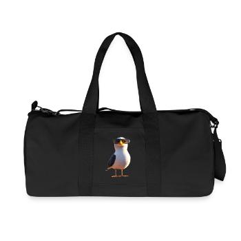 Seagull, Beach, Sea, North Sea, Baltic Sea, Herring Gull, Seagulls - Recycled Canvas Sports Bag by Stanley/Stella - black - Front