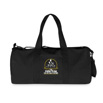 L'équipe de natation a officiellement pris sa retraite - Humour - Sac de sport en toile recyclée Stanley/Stella - noir - Devant