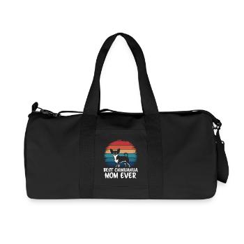 Chihuahua Disant Maman Drôle Chihuahua Cadeau - Sac de sport en toile recyclée Stanley/Stella - noir - Devant