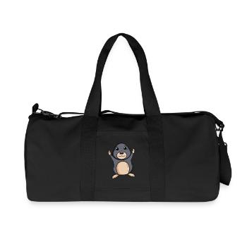 Mole - Recycled Canvas Sports Bag by Stanley/Stella - black - Front