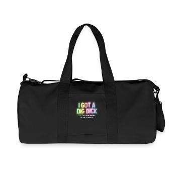 I Got A Dig Bick You That Read Wrong - Recycelte Canvas-Sporttasche von Stanley/Stella - Schwarz - Vorne