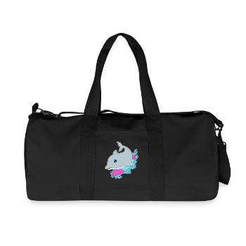 Dolphin Surfing Surfboard Summer - Recycled Canvas Sports Bag by Stanley/Stella - black - Front